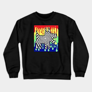 dog Pop Art Graffiti rainbow 1 Crewneck Sweatshirt